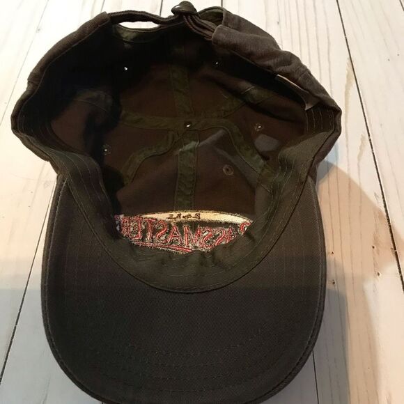 Bassmaster B.A.S.S. Fishing brown men’s hat cap adjustable preowned one size - Picture 4 of 5